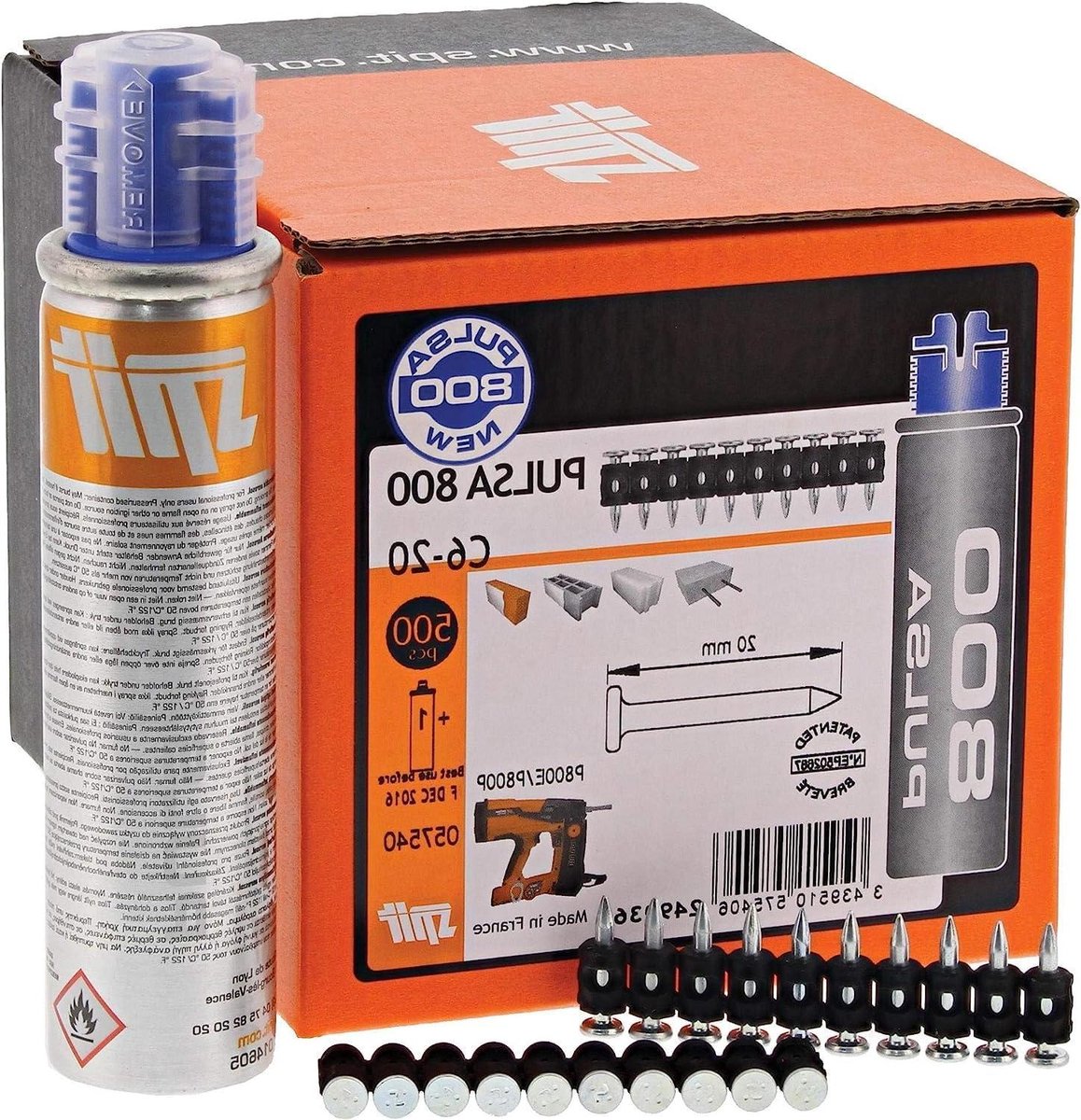 Betonnagels - Bevestigingsnagels - Reparaties Klussen - Duurzaam Materiaal - C6-20 - Grijs