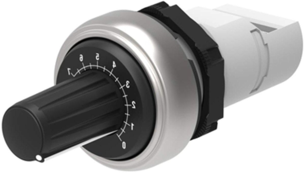 Potentiometer - Variabele weerstand - Elektronica aanpassen - Met schaalverdeling - 10 K Ohm - Zilver