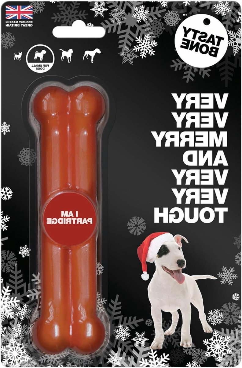 Hondenkauwbot - Kauwspeeltje Hond - Tanden Reinigen - Feestelijke Patrijs Smaak - Small - Bruin