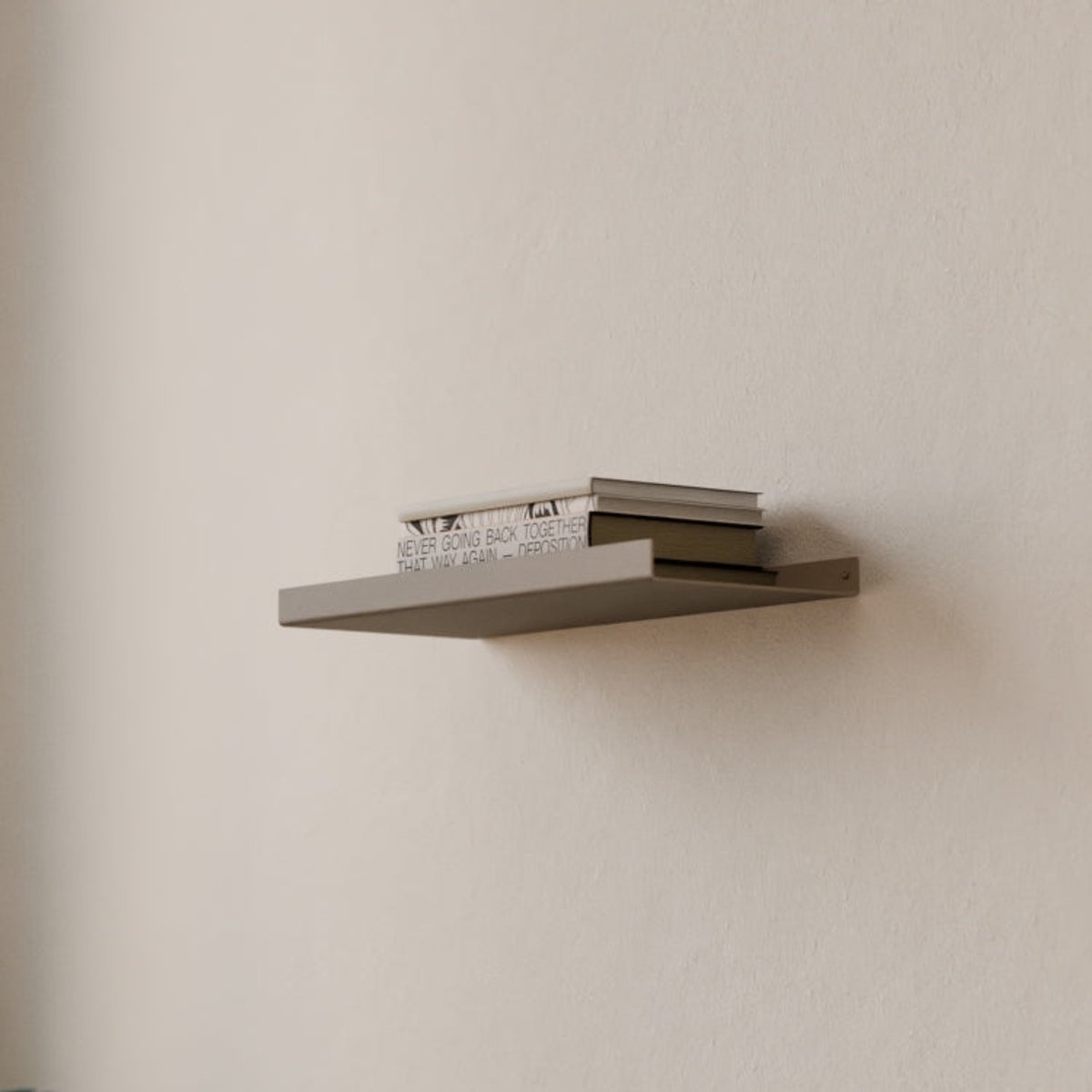 Metalen Wandplank Edge Beigegrijs 40 cm - Kunst van Staal