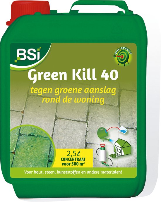 BSI - Green Kill 40 - Tegen groene aanslag rond de woning - 2,5 L voor 500 m² van Merkloos	 — afbeelding 4