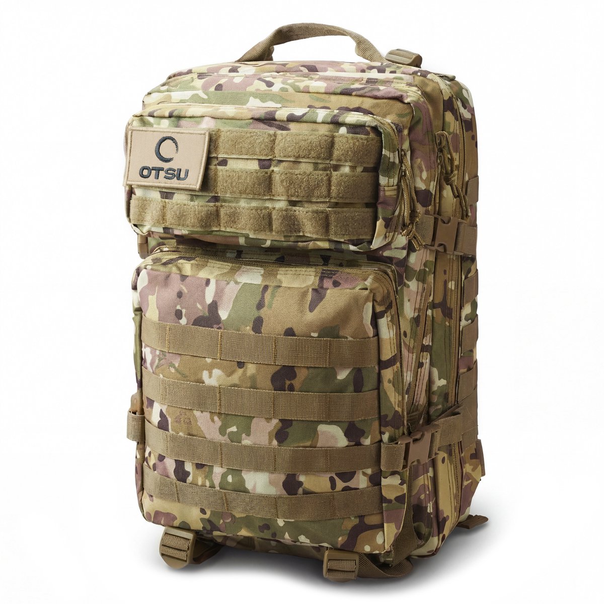 Expedition | Camouflage tactische rugzak van 40 liter met patchpaneel