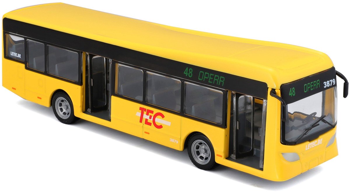 Bburago Bus - Modelauto - Schaal 19 CM - Geel