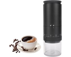 Elektrische Koffiemolen - Koffiebonenmaler - Verse Koffie Zetten - Snel en Fijn Malen - 100 gram - Zwart
