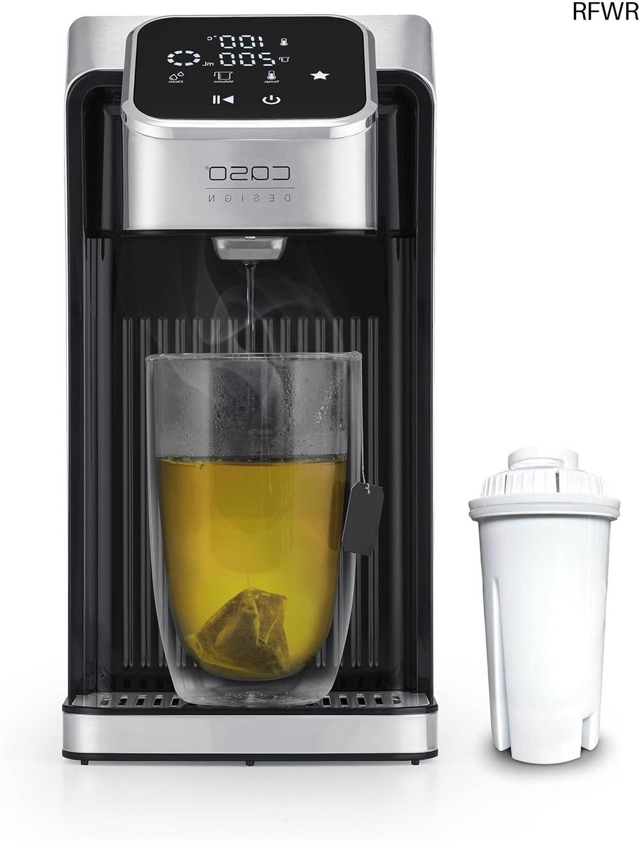 Heetwaterdispenser - Waterkoker - Snel Drankjes Maken - 13 Temperatuur Niveaus - 2.7 Liter - Zilver Zwart
