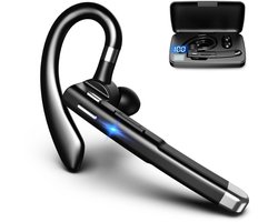 GELLDG Bluetooth-koptelefoon - Draadloze In-Ear Oordopjes met Oorhaak - Speeltijd, Microfoon, 1,5 Uur Snelladen, LED Laadbox, Dubbele Apparaatkoppeling - Geschikt voor Autorijden, Business en Kantoor - Kunststof