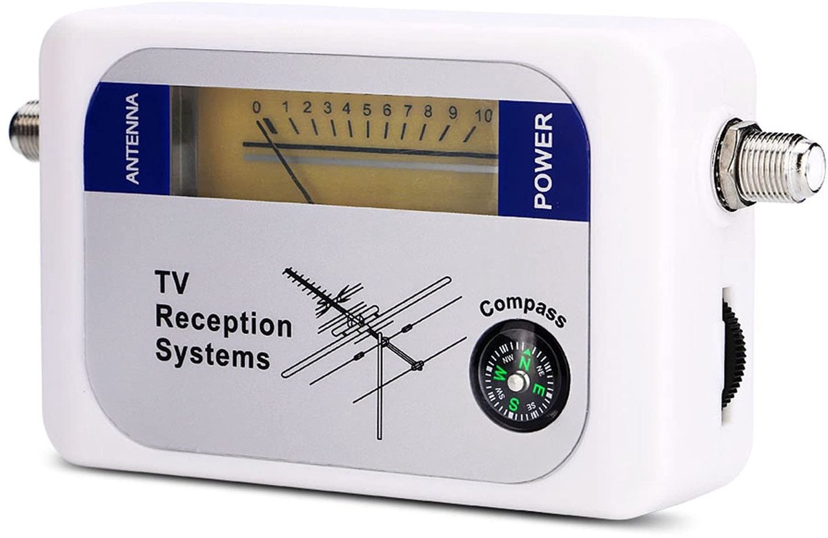 Allecto - TV-signaalmeter - Mini-digitale antenne-signaalzoeker - Handzaam ontwerp - Professionele signaalsterktemeter - Ideaal voor satellietanten...