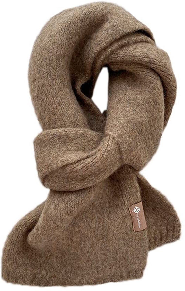 Allecto - Dames Sjaal Winter - Gebreide Sjaal - Zacht en Warm - Bruin - Uniseks - Perfect voor Lente Herfst en Winter