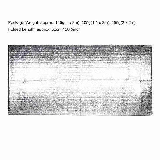 Cosensi - Campingmat - Moistureproof - Lichtgewicht - Aluminium - Comfortabel - Voor kinderen - 1 x 2 meter van Merkloos — afbeelding 5