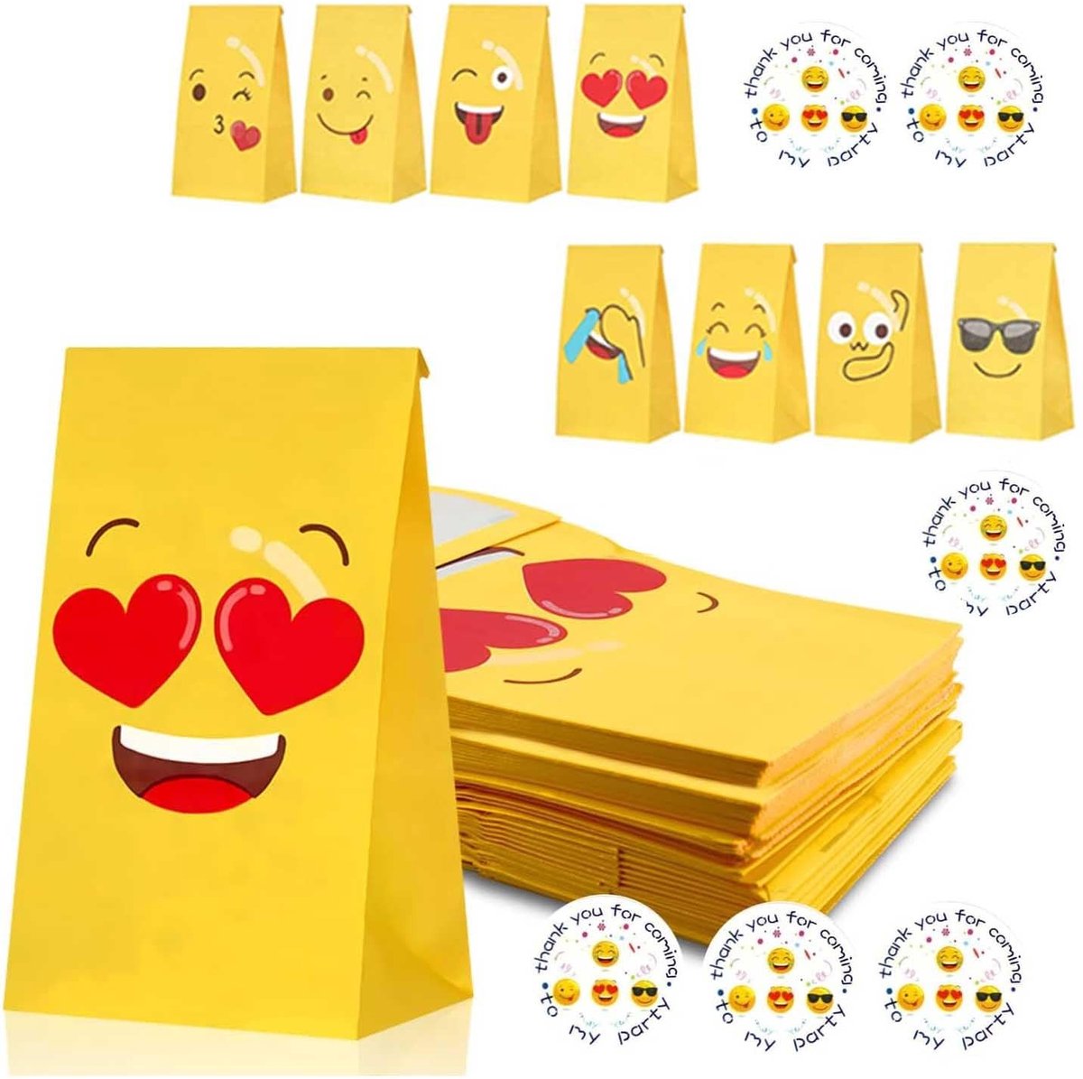 MTTProducts - Paper Bags - Kleurige Cadeauverpakkingen - Perfect voor Feestjes - 48 Stuks - Handige Gift Bags - Geschikt voor Diverse Gelegenheden