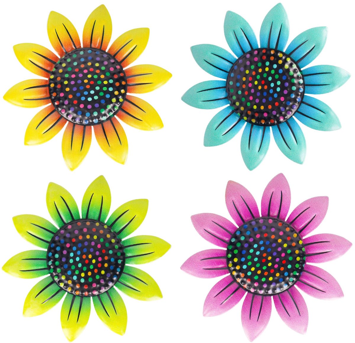 MTTProducts - Metalen Vlinders - Tuindecoratie - Kleurrijk en Lifelike - Pastelkleuren - Wanddecoratie - Geschikt voor Balkon en Tuin - Decoratieve Scu...