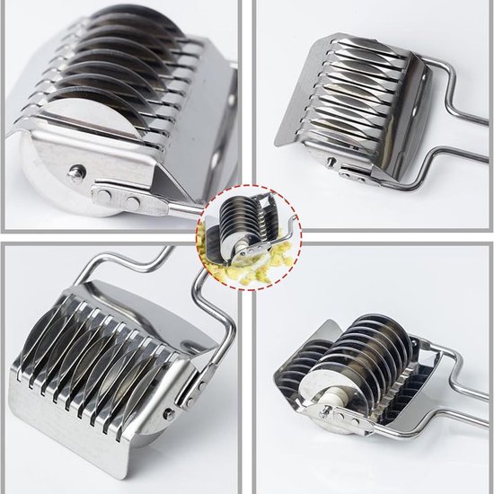 RVS Noodle Cutter voor het Snijden van Pasta, Spaghetti en Noedels - Keuken Gereedschap voor Het Maken van Deeg en Pasta — afbeelding 4