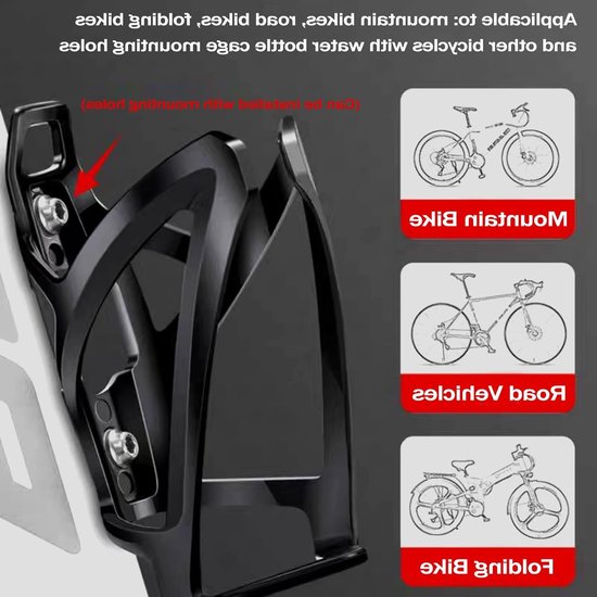 2x Lichtgewicht Flessenhouder Fiets - Sterke Bidonhouder voor Wielrennen en Mountainbike — afbeelding 4