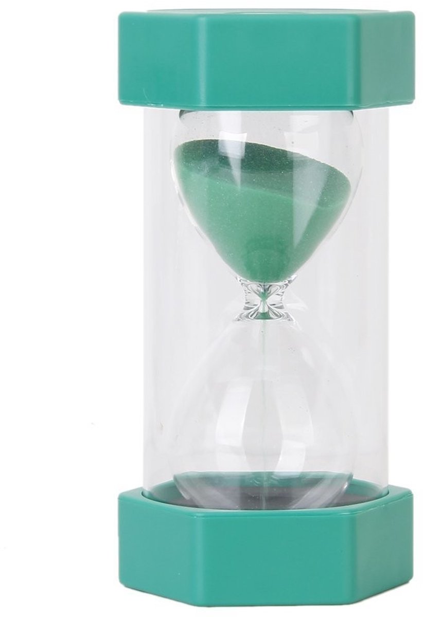 Allecto - Zandloper - Uurglas - Leuk voor kinderen en volwassenen - Groen - Tijdsaanduiding - Perfect voor koken en spelletjes - Veilig gebruik