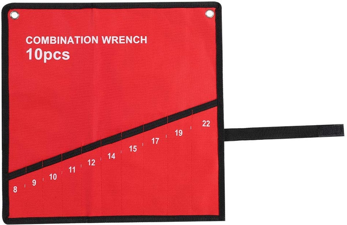 Golden crown - Multi-pocket tool bag - Gereedschapsorganisatie - Waterbestendig - Rood - Handige opbergtas voor klussen - Ideaal voor doe-het-zelvers
