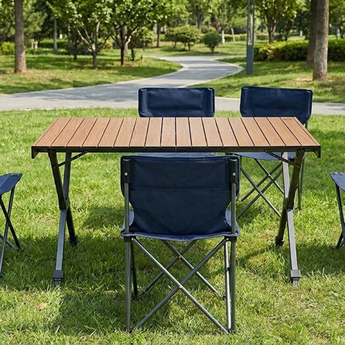 Campingtafel inklapbaar verstelbaar aluminium – Meuble Paris Premium Outdoor Klaptafel 108x71 cm – Lichtgewicht & Draagbaar met Tas – Picknicktafel voor Camping, Tuin, BBQ, Strand & Reizen – 4 tot 6 Personen
