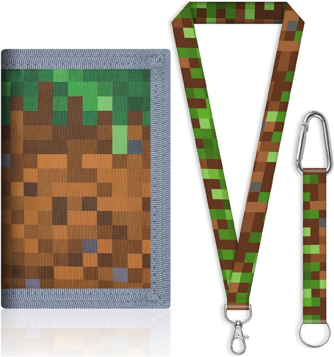 Kinderen Jongens Portemonnee Pixels Videogame Schoudertas met Lanyard voor Verjaardagscadeau en Gamer Thema Feestdecoratie