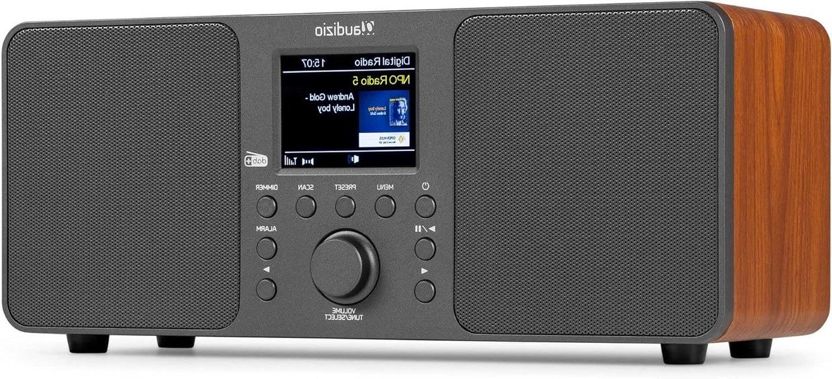 DAB Radio Bluetooth - Digitale Radio FM - Muziek Luisteren - 50W Stereo Speakers - 2.8 inch Display - Donkergrijs