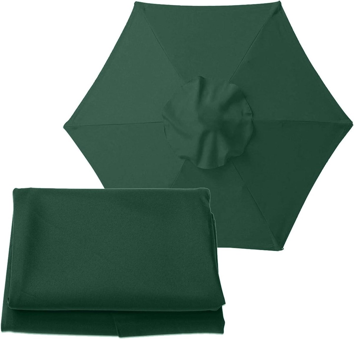 Vervangdoek Parasol - Parasolhoes Luifel - Terras Schaduw Bieden - Waterdicht Zonwerend - 2m 2.7m 3.0m - Groente