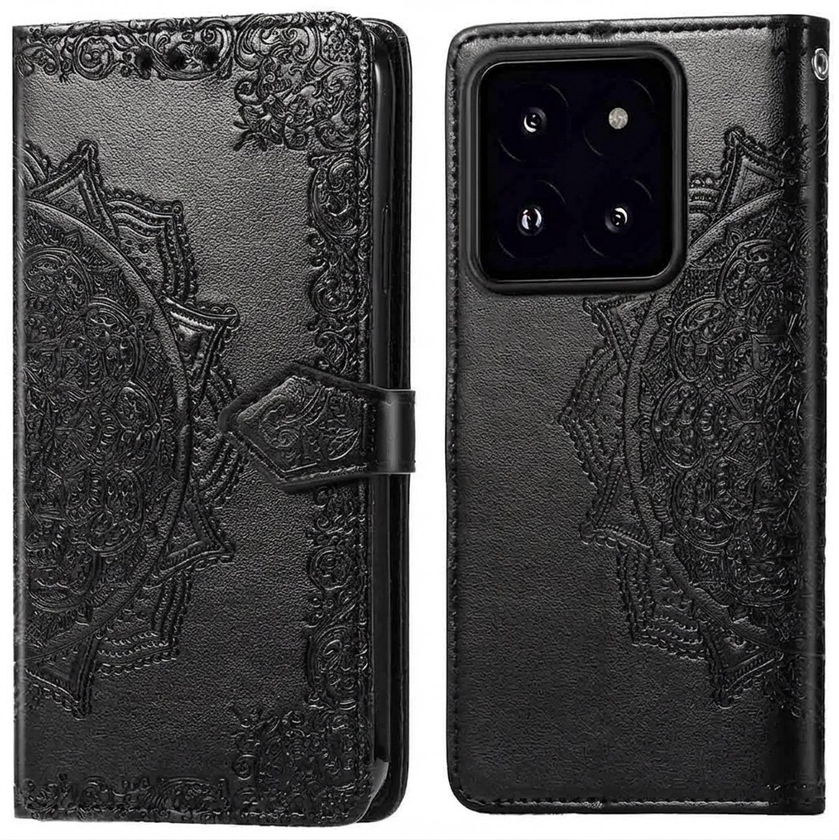 imoshion Hoesje - Geschikt voor Xiaomi 14T Pro - Mandala Bookcase - Zwart