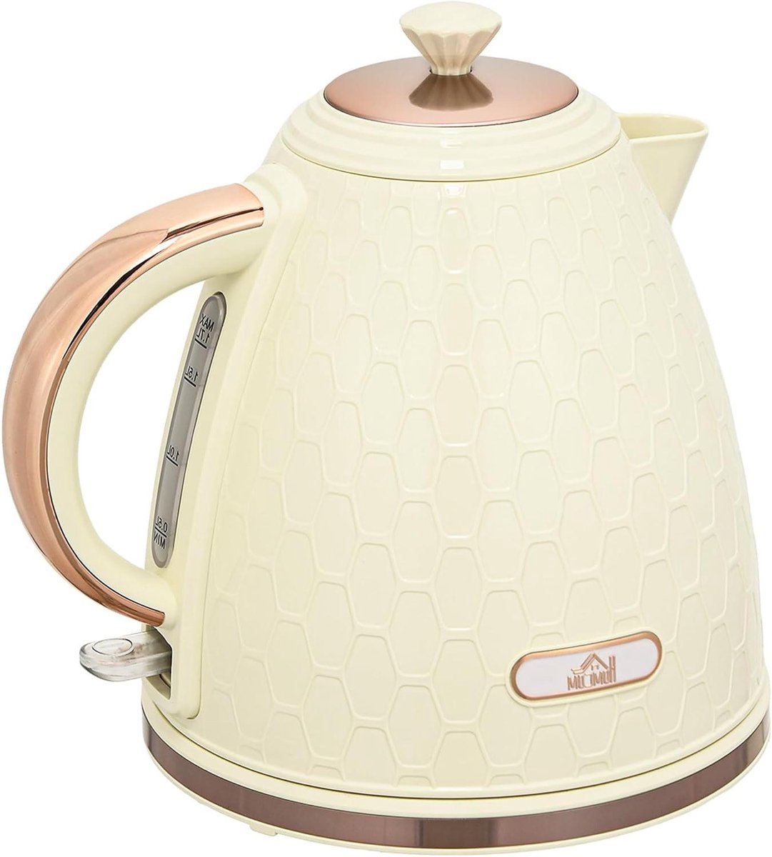 Elektrische Waterkoker - Kookketel Water - Snel Water Koken - BPA-Vrij Roestvrij Staal - 17 Liter - Beige