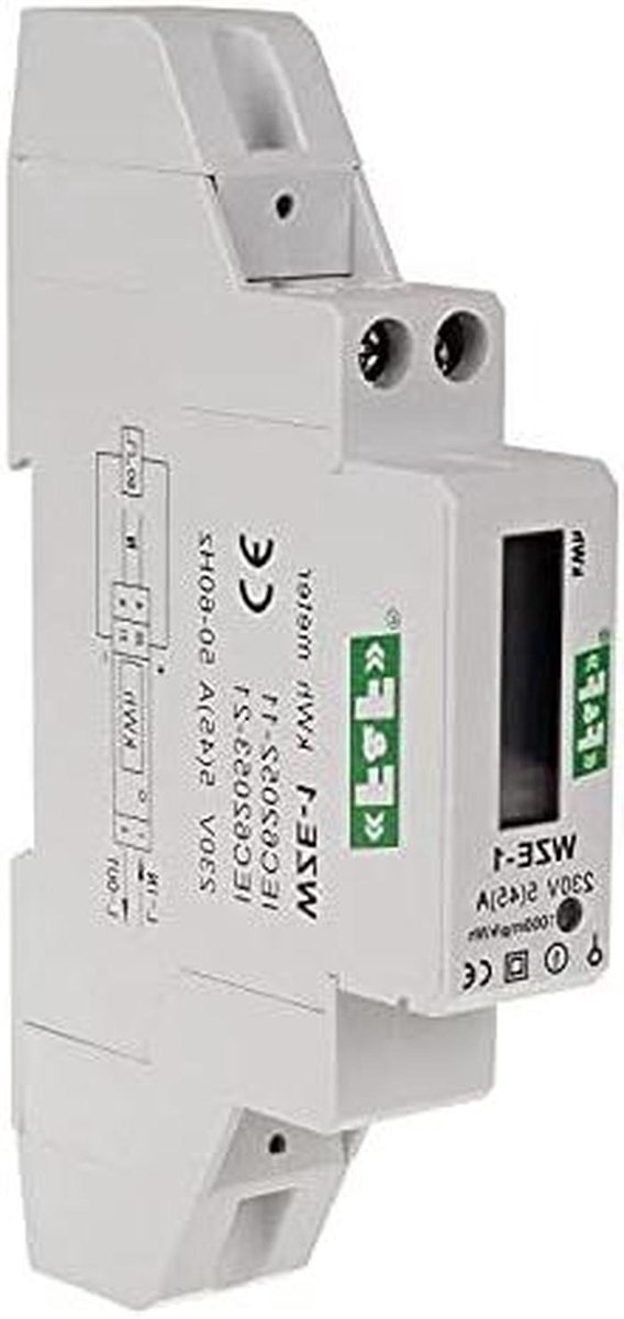 Energieverbruiksmeter - Stroommeter - Energie Monitoren - MID-conform - 45 A - Wit