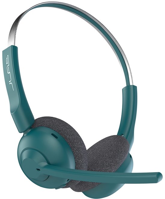 JLab Go Work Pop Headset met Microfoon - Draadloze Headset Bluetooth - Noise Cancelling Microfoon - 50 Uur Speeltijd - Groen
