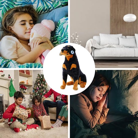 Pluche Dier - Knuffel Hond - Gezelschap Spelen - Huidvriendelijk Materiaal - 40 cm - Bruin — afbeelding 2