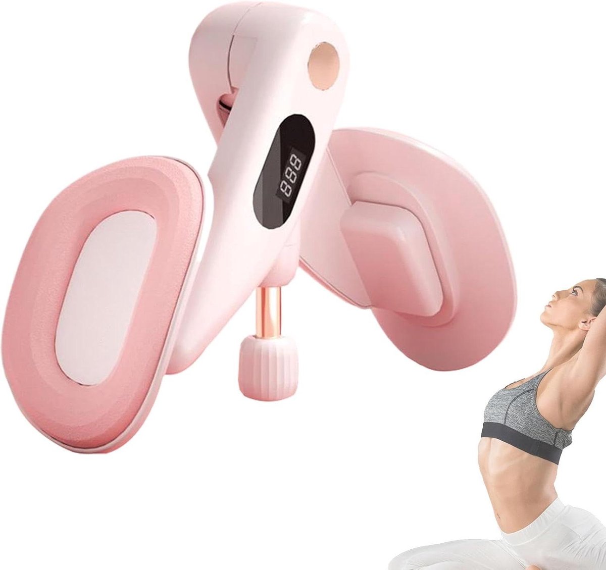 Bekkenbodemspiertrainer - Vrouwen Trainer - Onderlichaam Training - Verstelbaar Systeem - 11 cm Hoogte - Roze