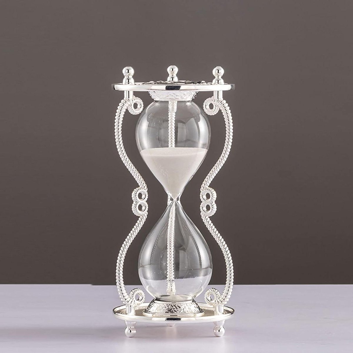 Zandloper Decoratie - Zandklok Timer - Tijd Management - Nauwkeurig tot 0.01s - Niet gespecificeerd - Wit Zand