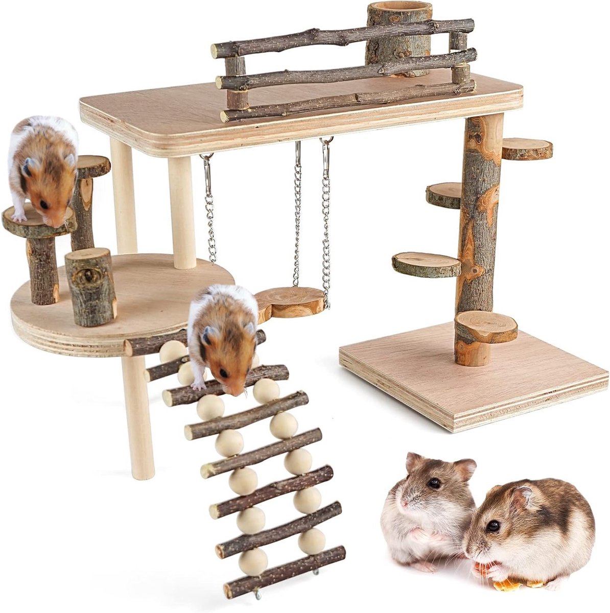 Houten Hamster Speelgoed Tunnel voor Dwerghamsters, Syrische Hamsters en Gerbils – Verkenningsspeelgoed voor Kleine Huisdieren en Knaagdieren Houten Hamster Speelgoed Tunnel voor Dwerghamsters, Syrische Hamsters en Gerbils – Verkenningsspeelgoed voor Kleine Huisdieren en Knaagdieren