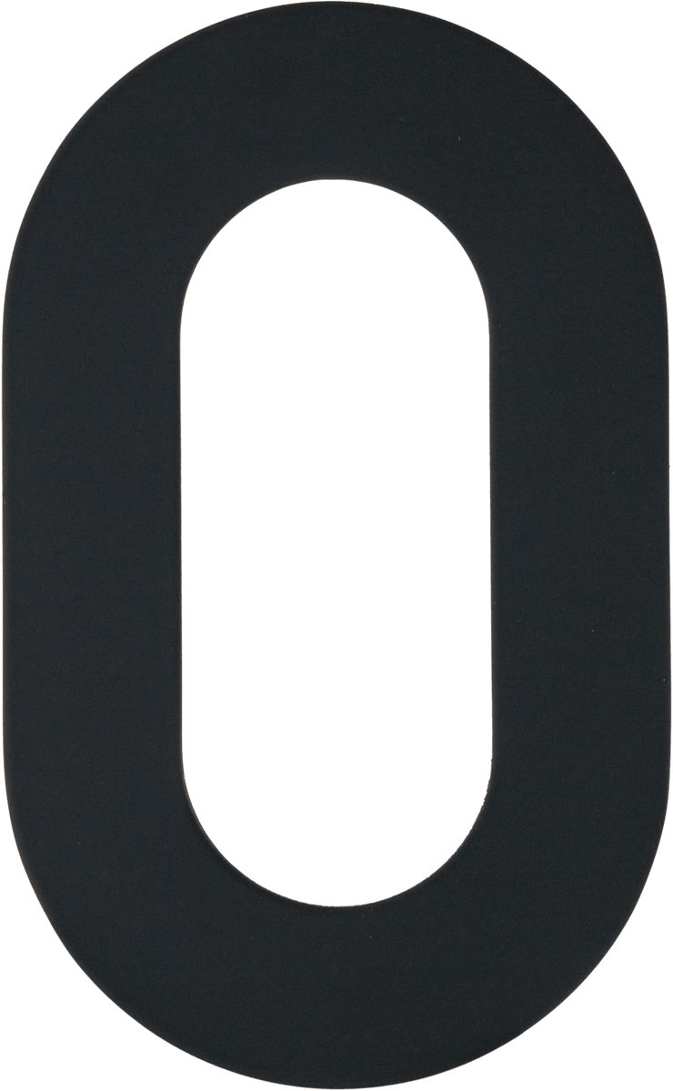 Figura - Zwart Huisnummer 0