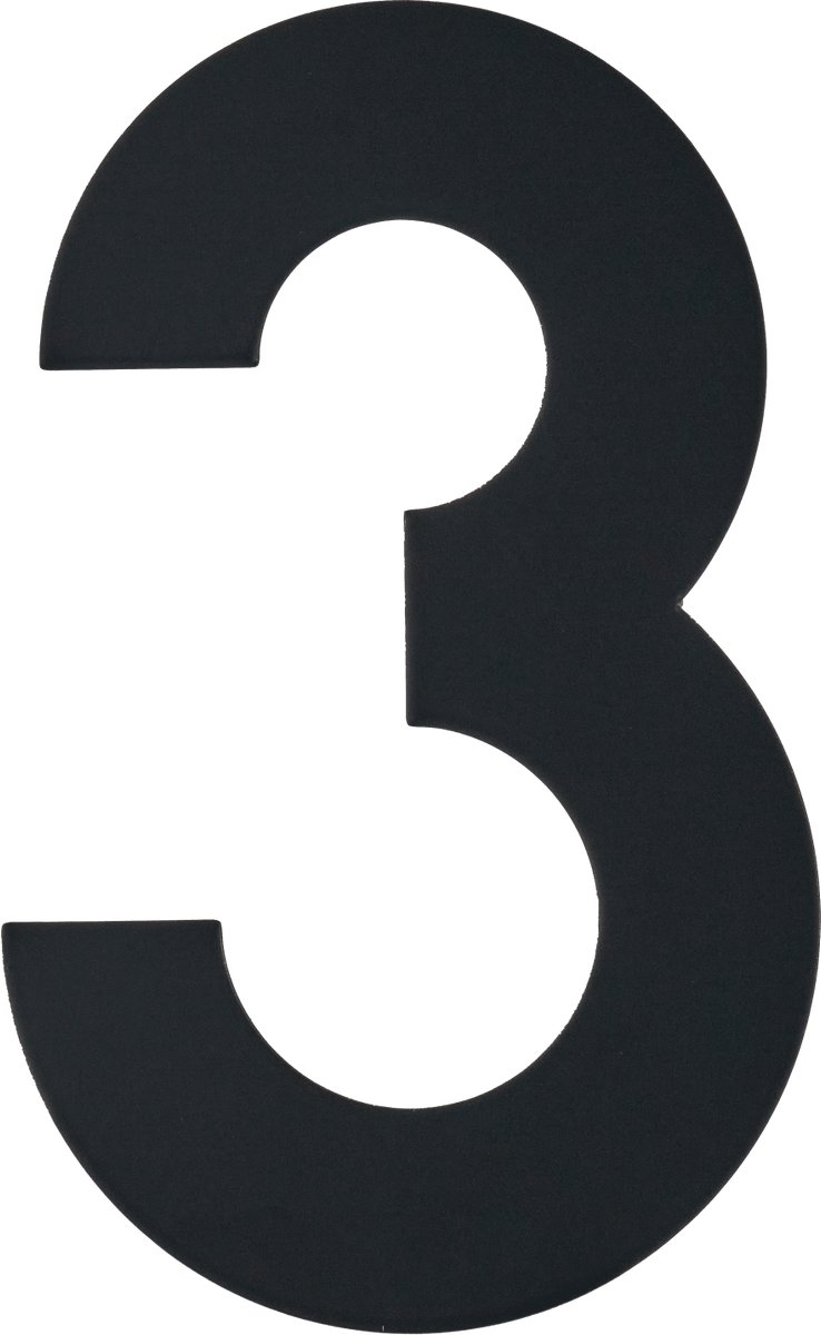 Figura - Zwart Huisnummer 3