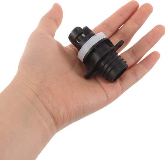 Luchtventiel Adapter - Pomp Connector - Opblaasbare Boten - Snelle Installatie - 2 Stuks - Zwart van Merkloos — afbeelding 5