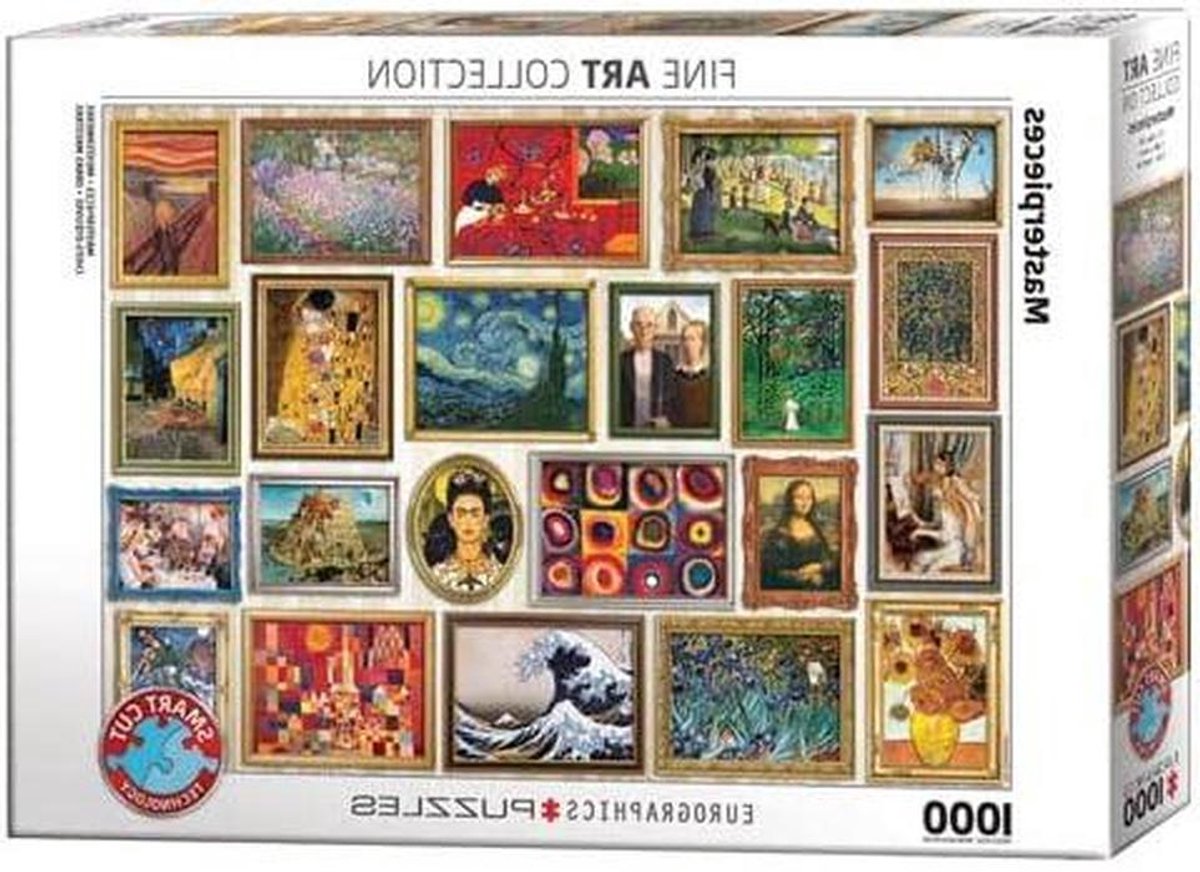 Puzzel Meesterwerken - Legpuzzel 1000 stukjes - Ontspannende Hobby - Inclusief Sorteerschalen - 68 x 48 cm - Multicolor