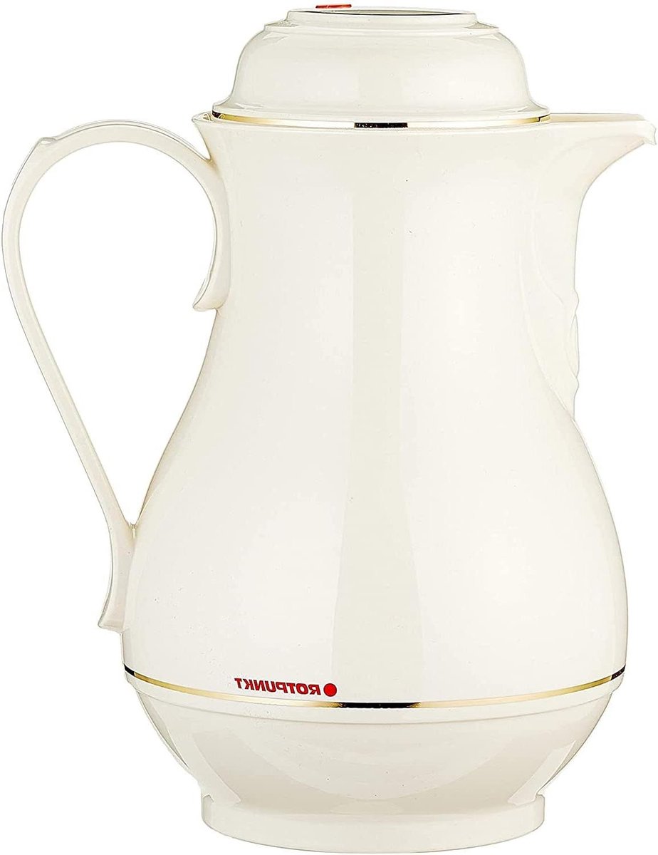 Isoleerkan 10 L - Thermoskan Kannen - Dranken Warm Houden - BPA-vrij Glazen Inzetstuk - 193 x 243 mm - Ivoor