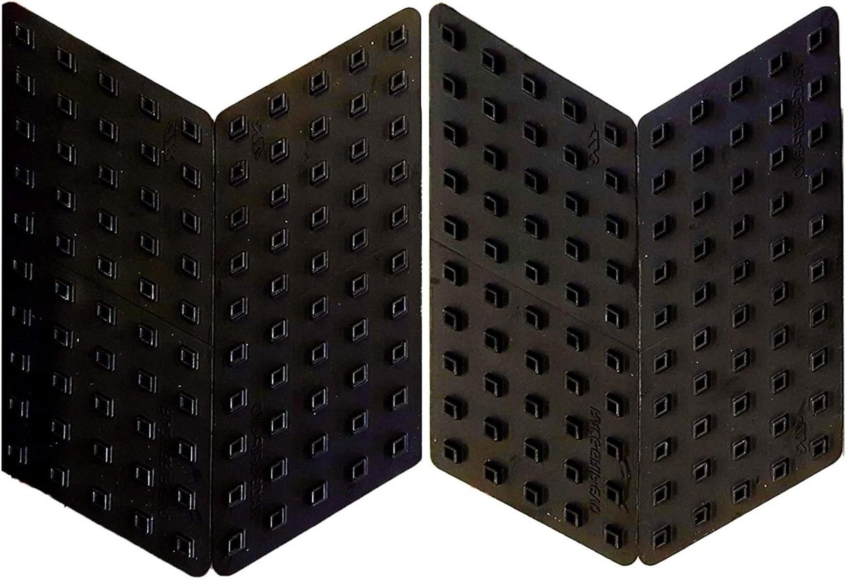 Tankbescherming Motor - Zijdelingse Grip Pads - Verbeterde Motorcontrole - Verhoogde Wrijvingspunten - 16 x 55 cm 4 stuks - Zwart