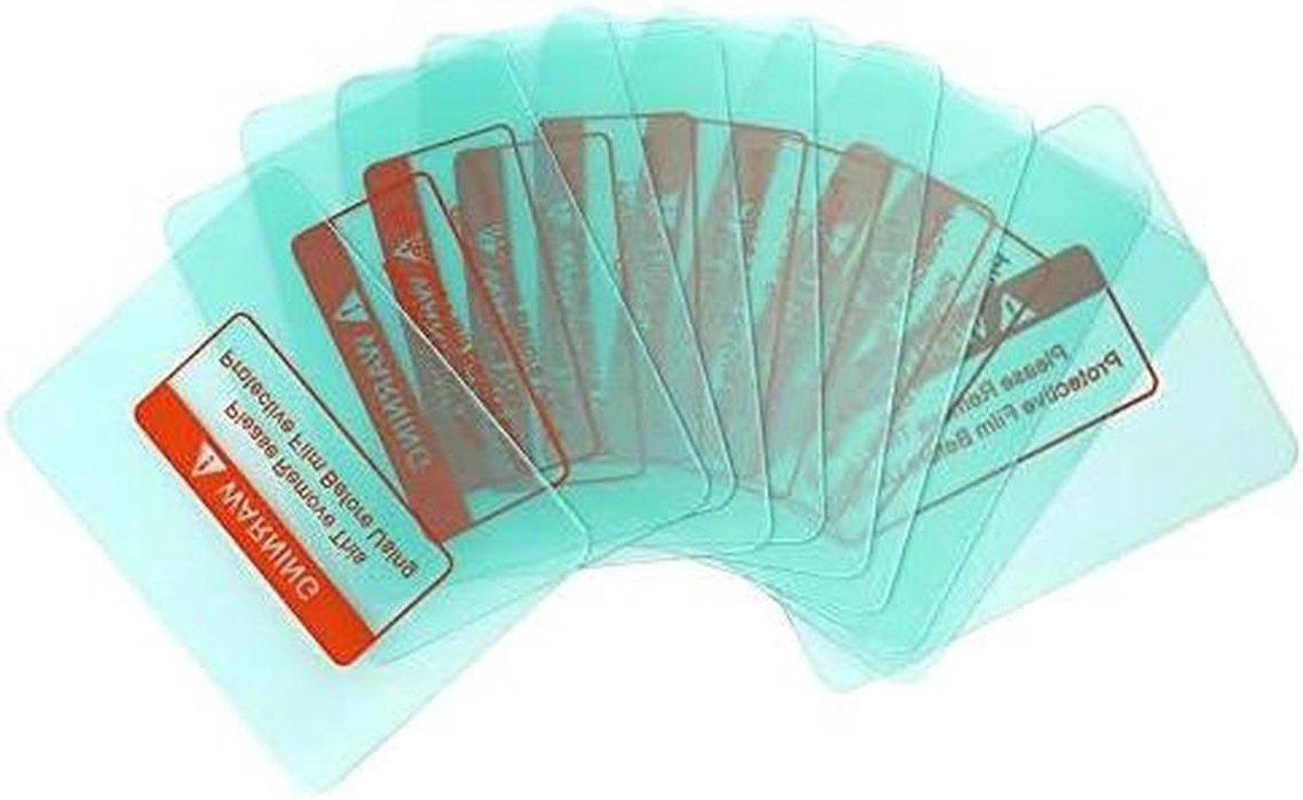 Lashelm Lens Covers - Beschermplaten Solderen - Werkplaats Bescherming - Anti Drukval Kwaliteit - 10 Stuks 116x90mm - Transparant