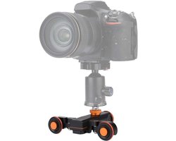 Motorized Camera Dolly - Video Slider - Vloeiende Opnames Maken - Elektrische Aansturing - 10 cm - Zwart
