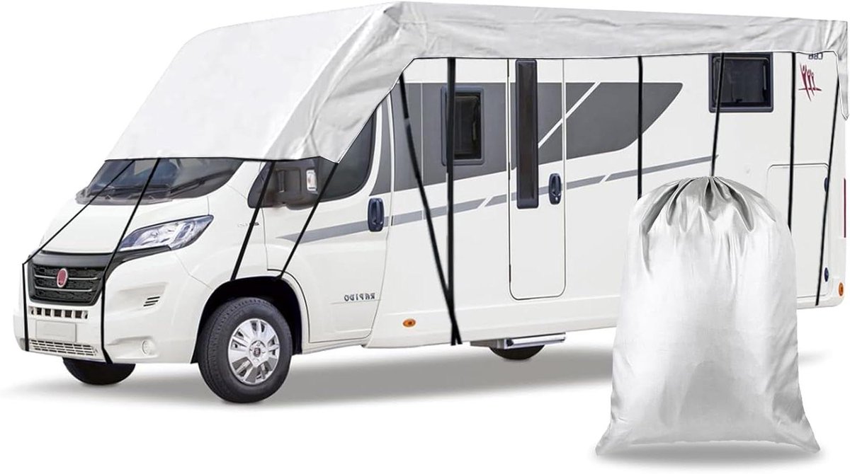 Camper dakhoes - Caravan afdekking - Voertuig beschermen - Waterdicht 3000mm - 85 x 3 meter - Zilver