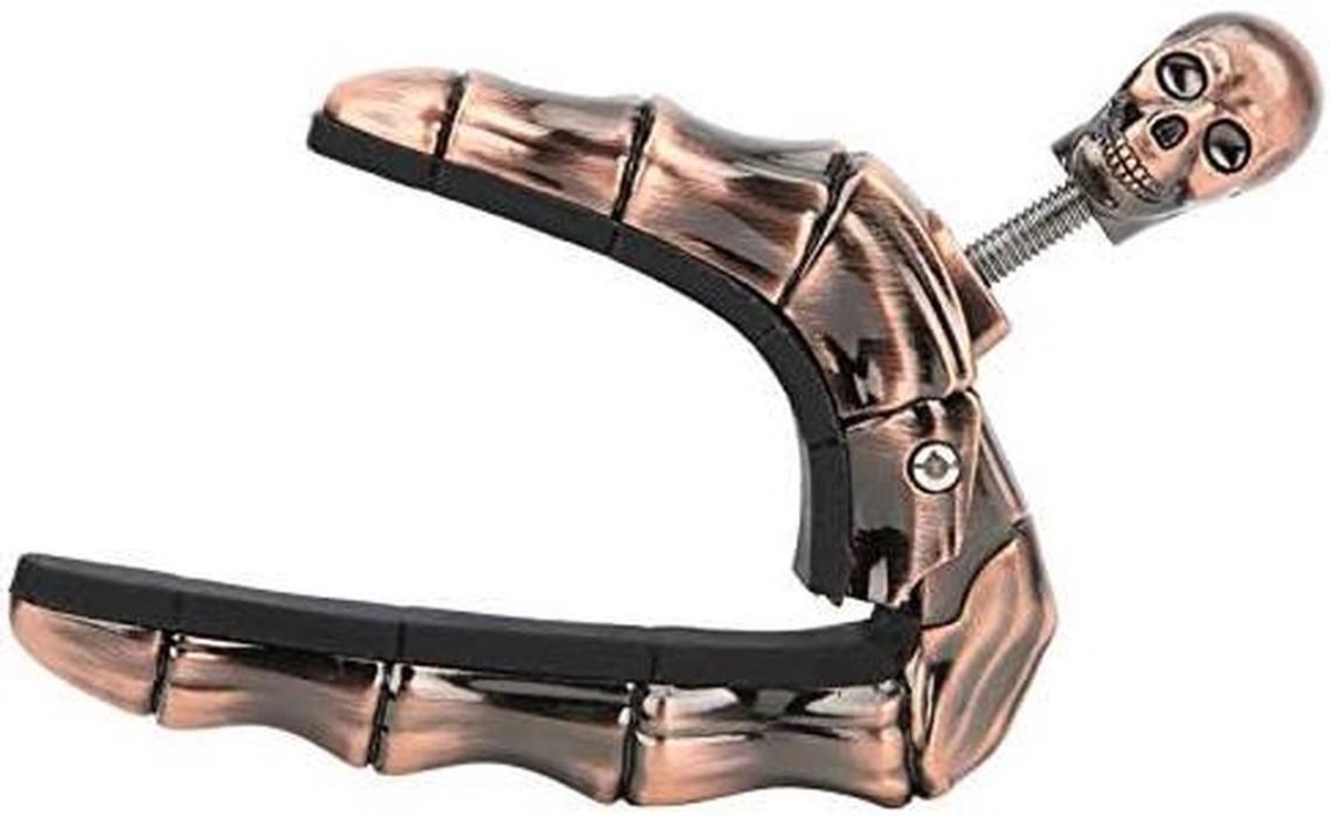 Gitaar Capo - Muziek Accessoire - Snaren Verstellen - Verstelbare Druk - 98 x 5 cm - Brons