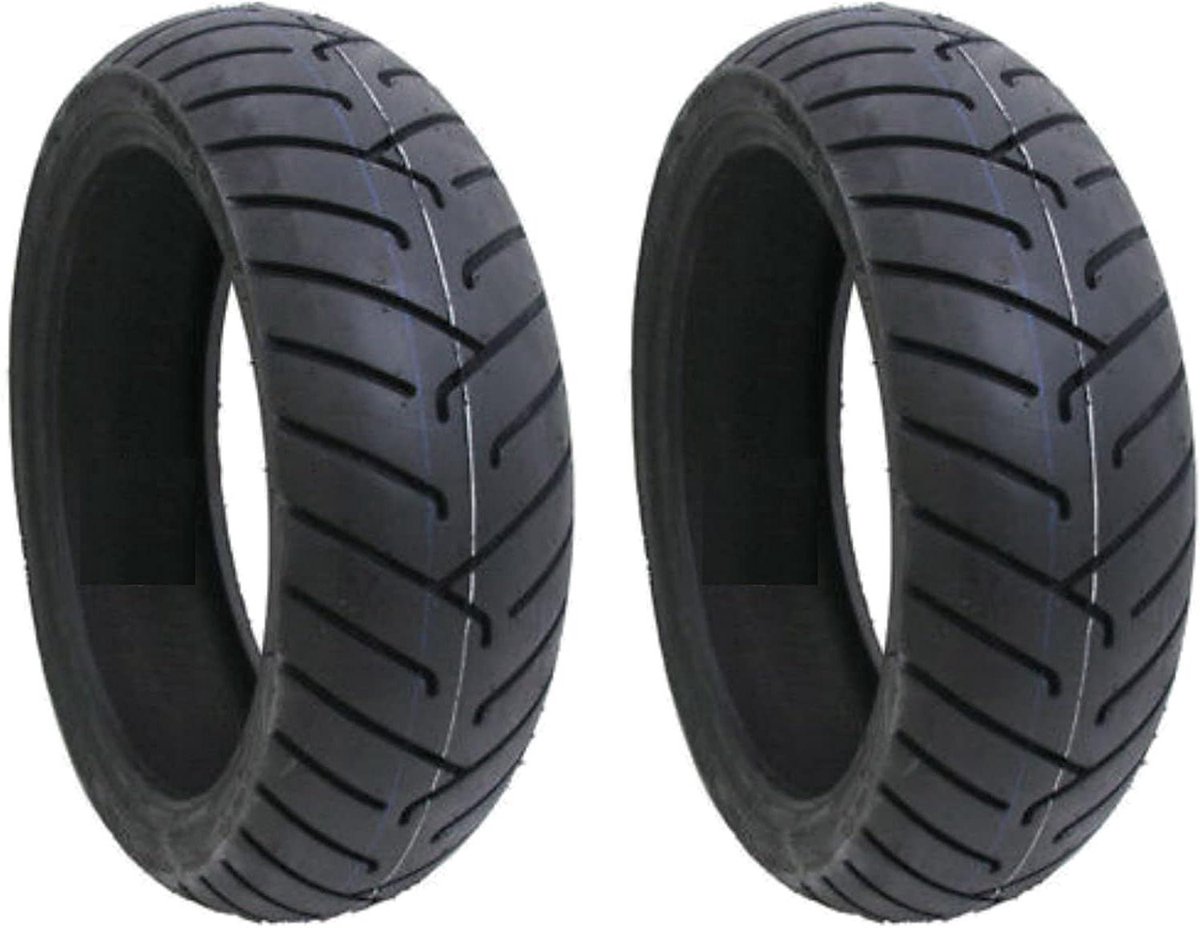 Scooter Banden - Motorbanden Set - Stadsverkeer - Versterkte Tubeless - 130/60-13 60P - Zwart