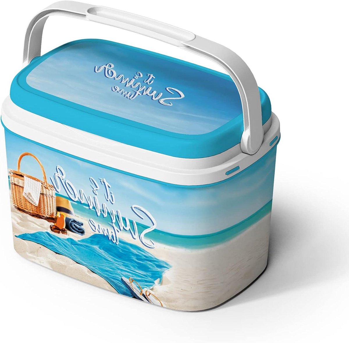 Grote Koelbox - Picknick Koeler - Eten Koel Houden - Dubbel Sluitende Deksel - 6 Liter - Strand
