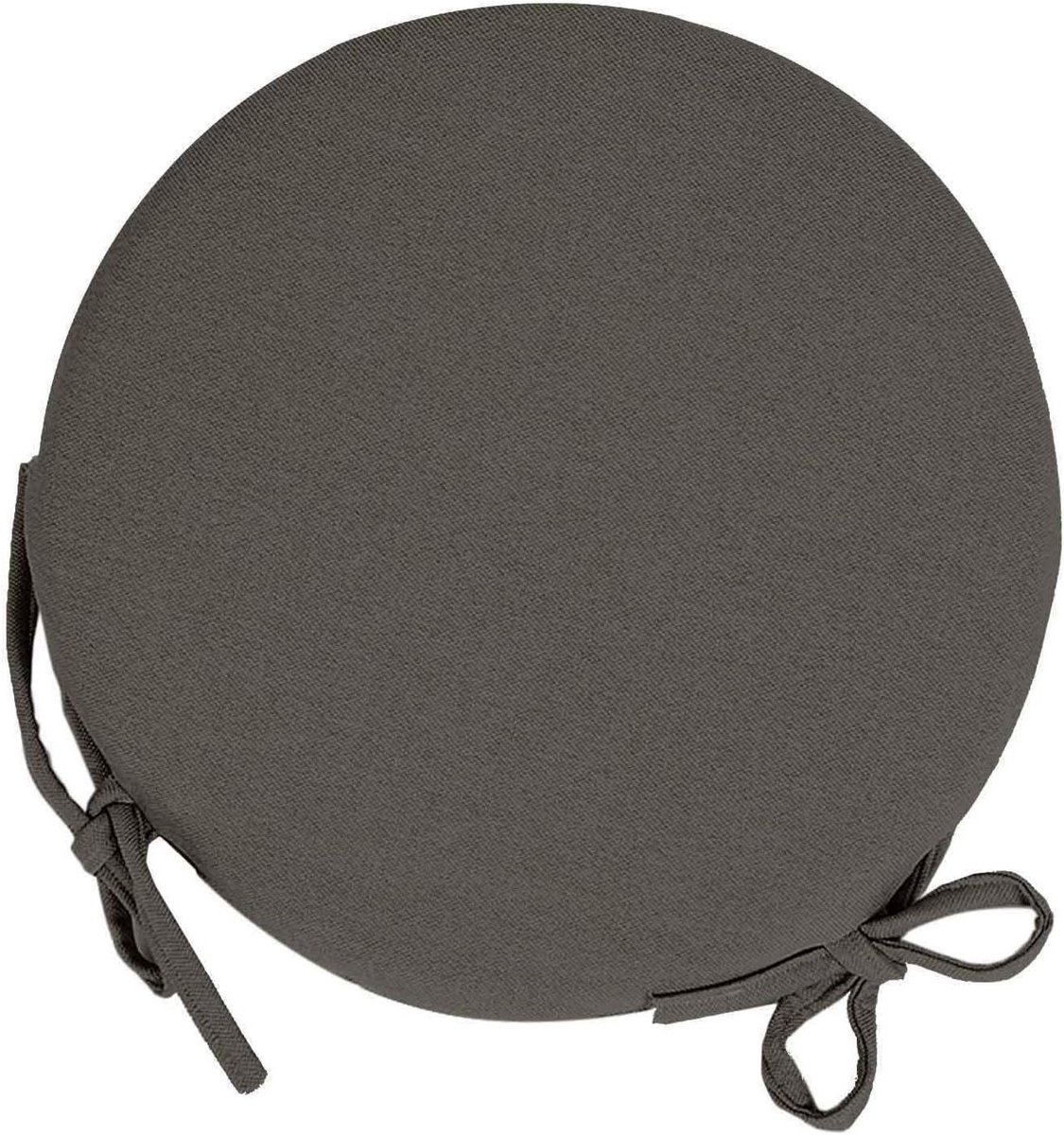 Zitkussens Keukenstoelen - Stoelkussens Rond - Comfortabel Zitten - Afneembare Overtrek - 40x40 cm - Grijs