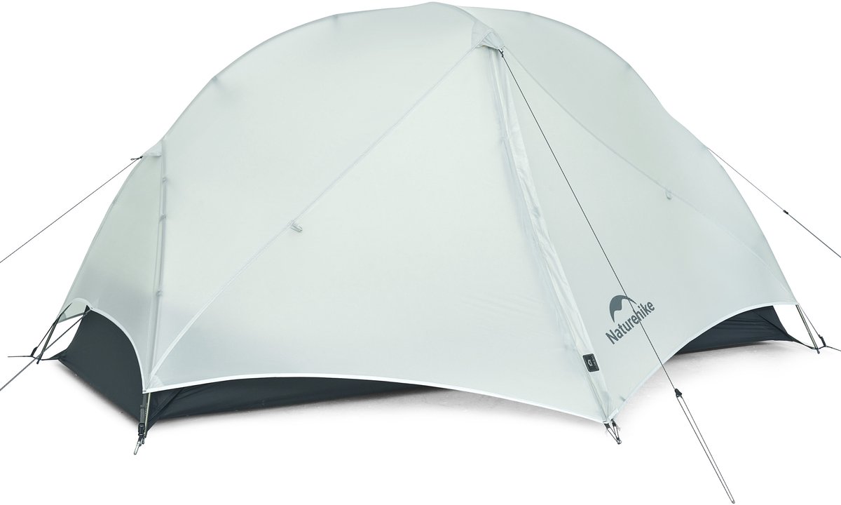 Naturehike Mongar UL 1 – 1-persoons ultralichtgewicht tent – Incl. grondzeil – 15D 1500MM – 3-seizoenen koepeltent – Waterdichte trekkerstent & kampeer tent – Grijs
