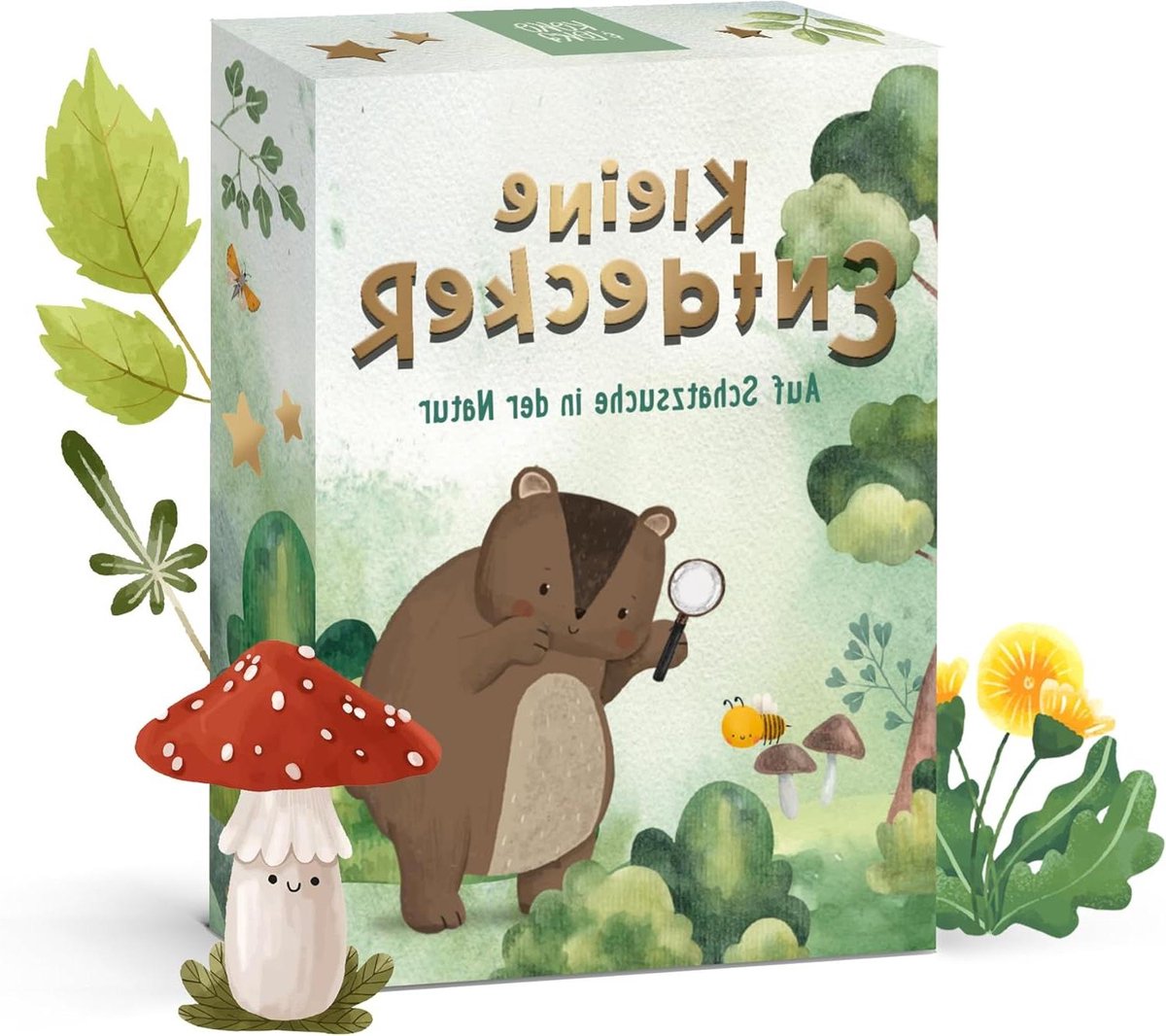 Natuur Zoekspel - Speurtocht Kinderen - Buiten Ontdekken - Montessori Geïnspireerd - 10 x 7 cm - Groen