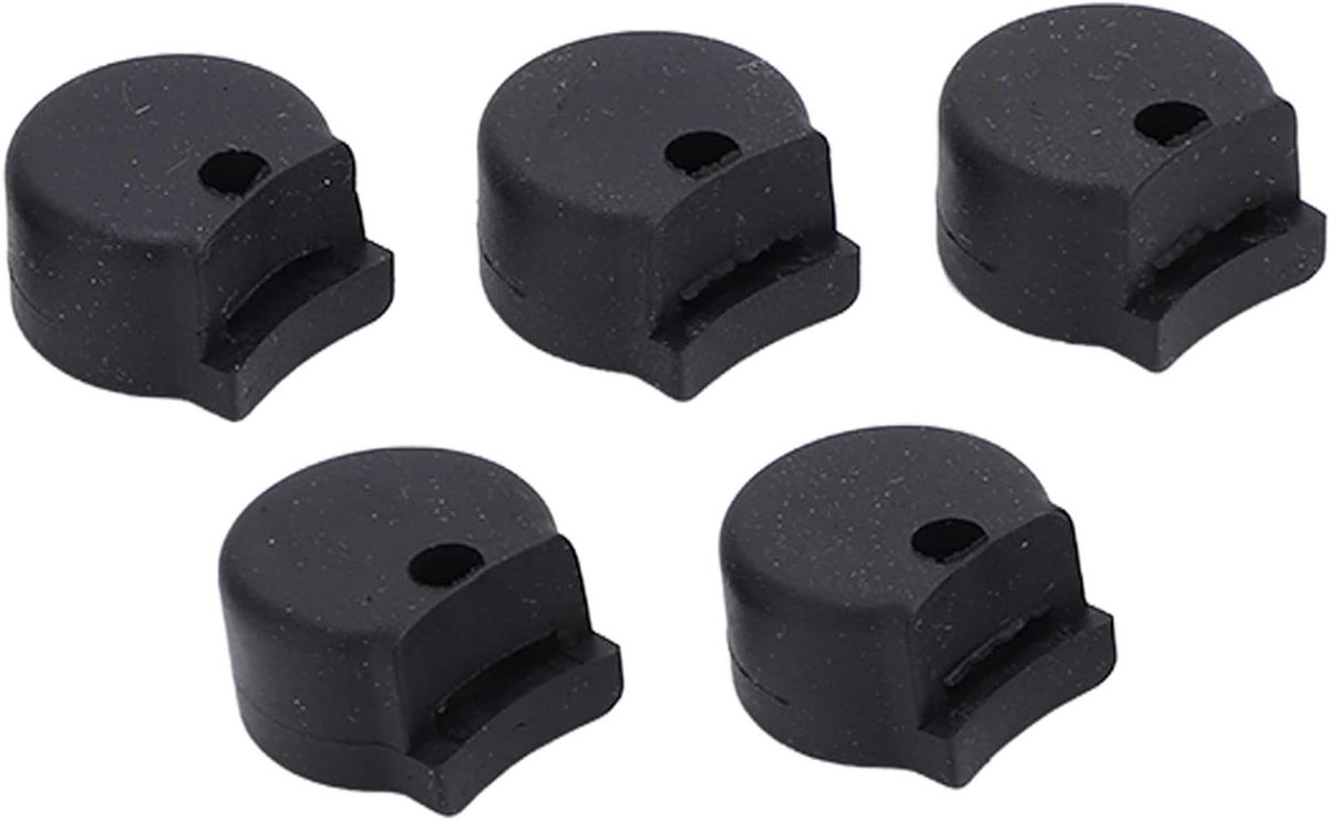 Dailygoods- Duimsteun Metalen - Rubber Duimsteun - 5 Stuks - Comfortabel - Scheurvast - Geschikt voor Hobo/Klarinet - Duimkussen