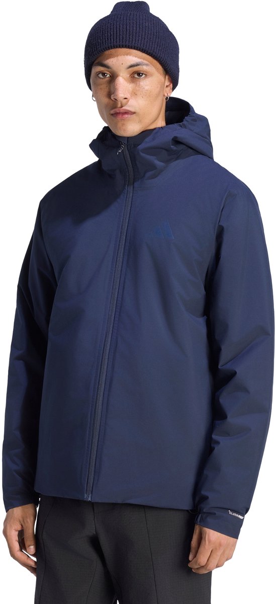 Adidas Terrex Terrex Multi Essentials Climaproof Geïsoleerd Capuchonjack Heren Blauw