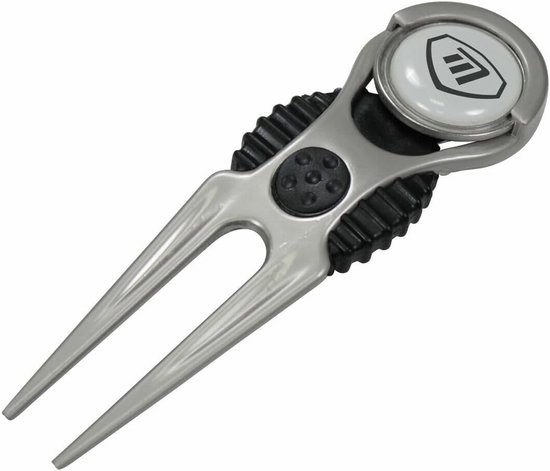 Golf Balmarker - Pitchfork Reparatie - Baan Onderhoud - Veer Mechanisme - 14 cm - Zilver — afbeelding 2