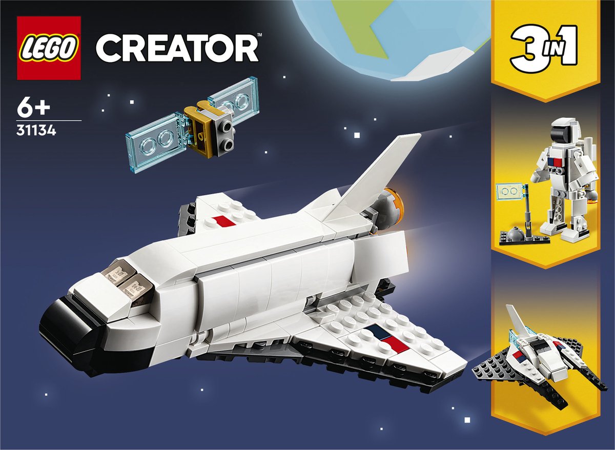 LEGO Creator 3in1 Space Shuttle Ruimteschip Set - 31134 — afbeelding 22